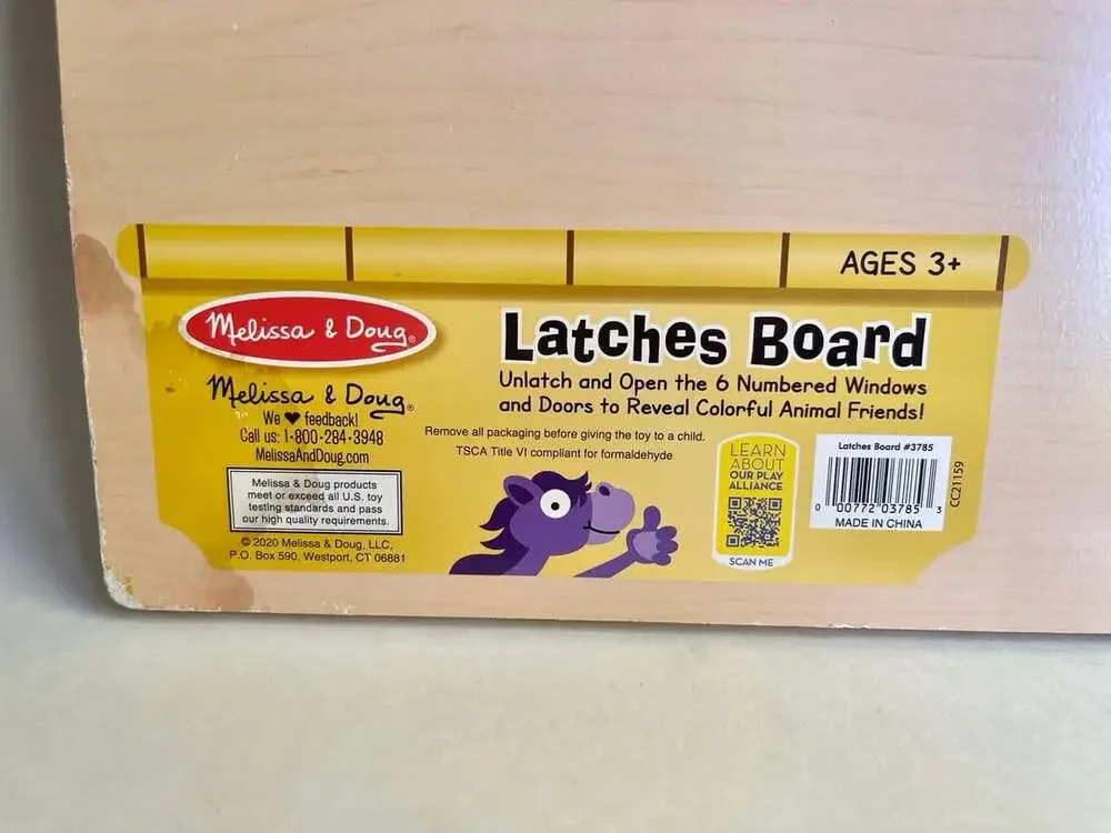 Melissa & Doug Latches Board Wooden Activity Puzzle